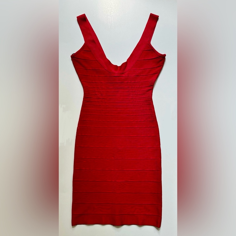 Herve Leger Red Icon Dress